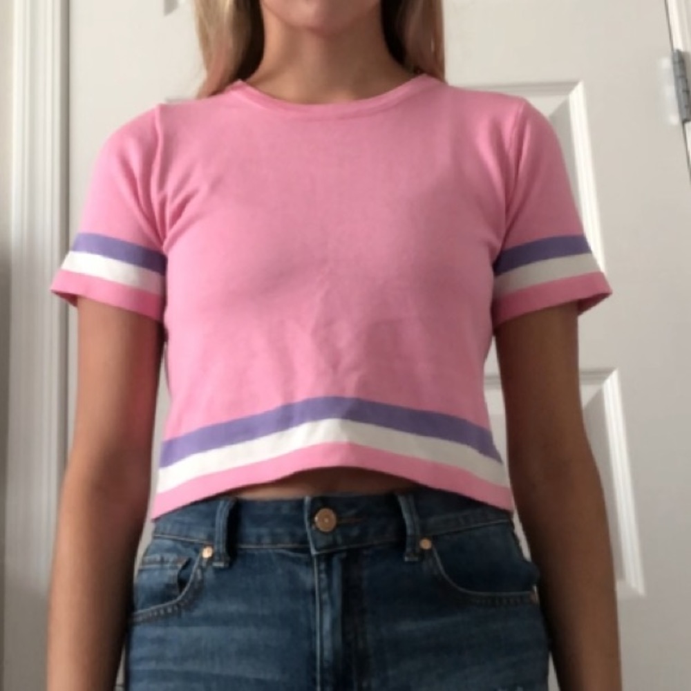 Vintage pink barbie doll top